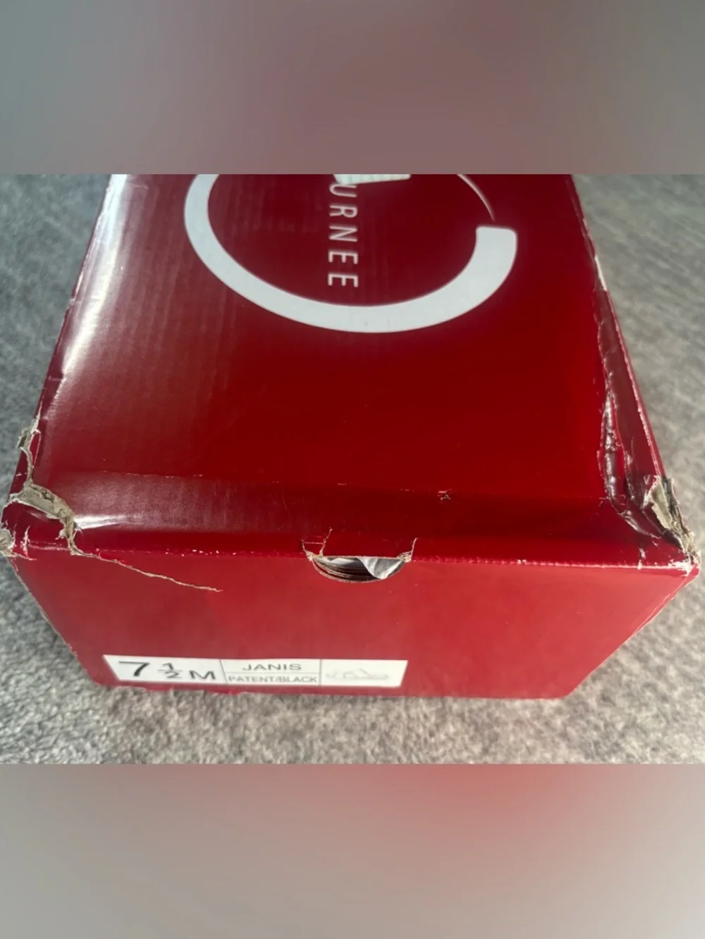 Journee Collection Janis Wedge Black Patent Women’s Sandals Size 7.5 - Picture 12 of 12